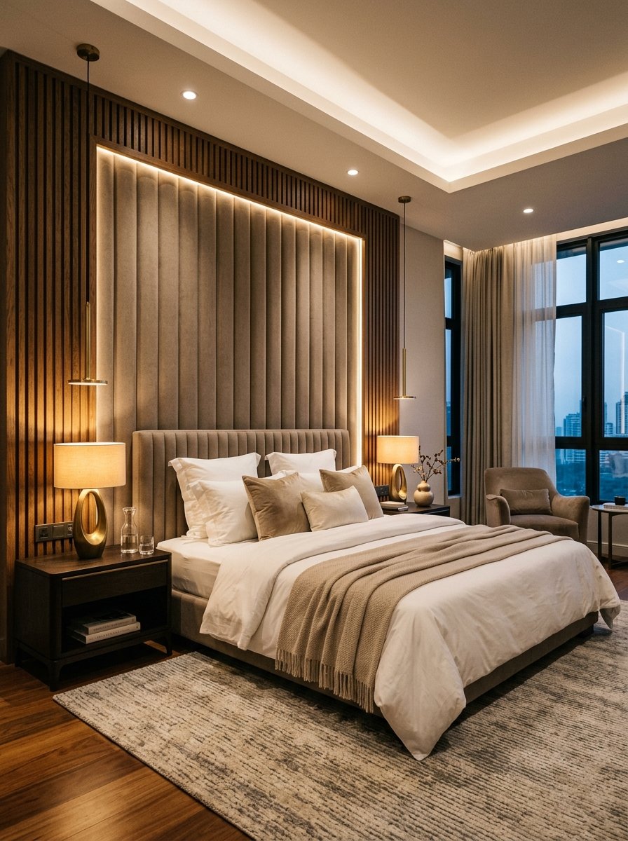 Master Bedroom Luxury Wall Paneling & Suites